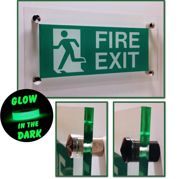 Fire Exit - Standard Wall Mounted without arrow/Photoluminescent