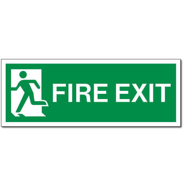 Fire Exit - Rigid Plastic