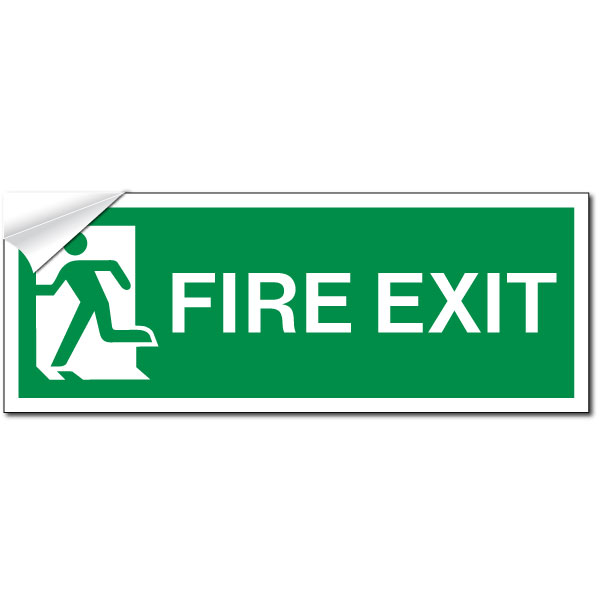 Fire Exit - Self Adhesive