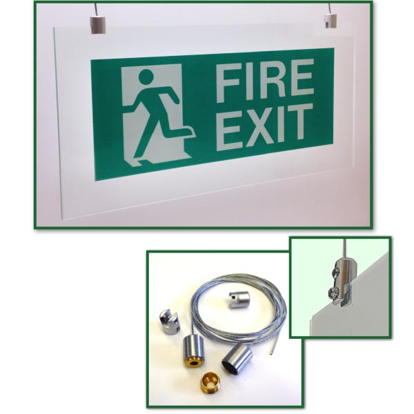 Fire Exit - Standard Hanging without arrow
