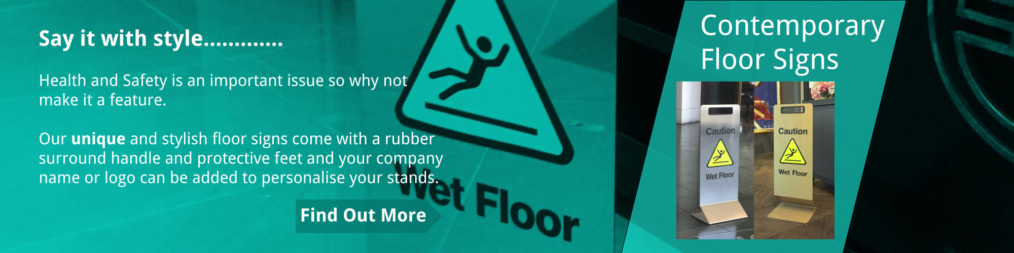 Contemporary Floor Signs