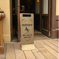 Brass Effect Floor Sign Brass Effect Floor Sign