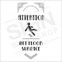 Brass Effect Floor Sign Brass Effect Floor Sign