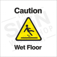 Mahogany Effect Contemporary Floor Sign