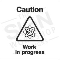 Deluxe Matt Black Acrylic Floor Sign