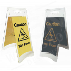 Deluxe Clear Acrylic Floor Sign
