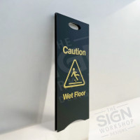 Deluxe Matt Black Acrylic Floor Sign