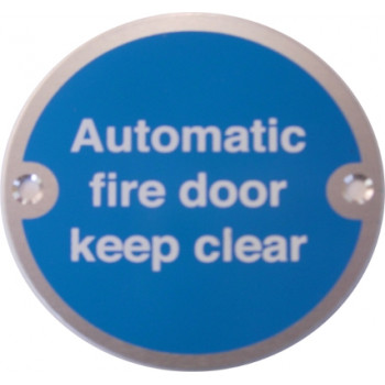 Automatic Fire Door Keep Clear 