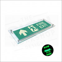 Polished Acrylic Wall Mounted Fire Exit Sign