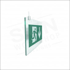 Polished Acrylic Hanging Fire Exit