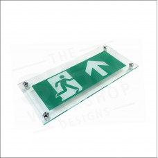 Polished Acrylic Wall Mounted Fire Exit