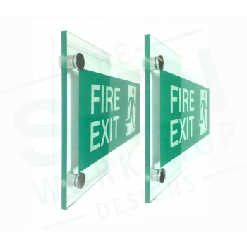 Fire Exit - Polished Acrylic Wall Mounted (Final Exit)