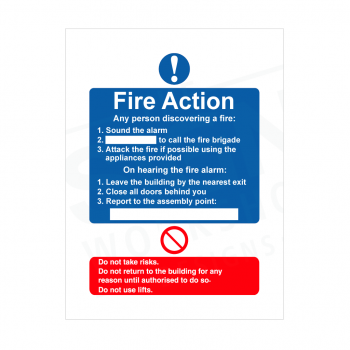 Brushed Silver Fire Action - with meeting point and Logo