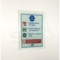 Acrylic Fire Action - with meeting point and Logo