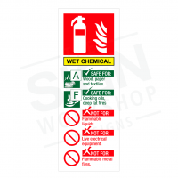 Polished Acrylic Fire Extinguisher Sign