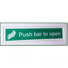 Acrylic Push Bar To Open Sign