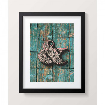 Red Tinted Typography sign art, The Ampersand